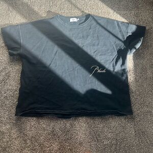 RHUDE. BLACK TEE